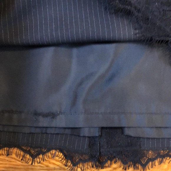 Loft pinstripe lace detailed skirt - Picture 3 of 6